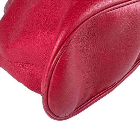 GUCCI Red Leather Backpack main image 8